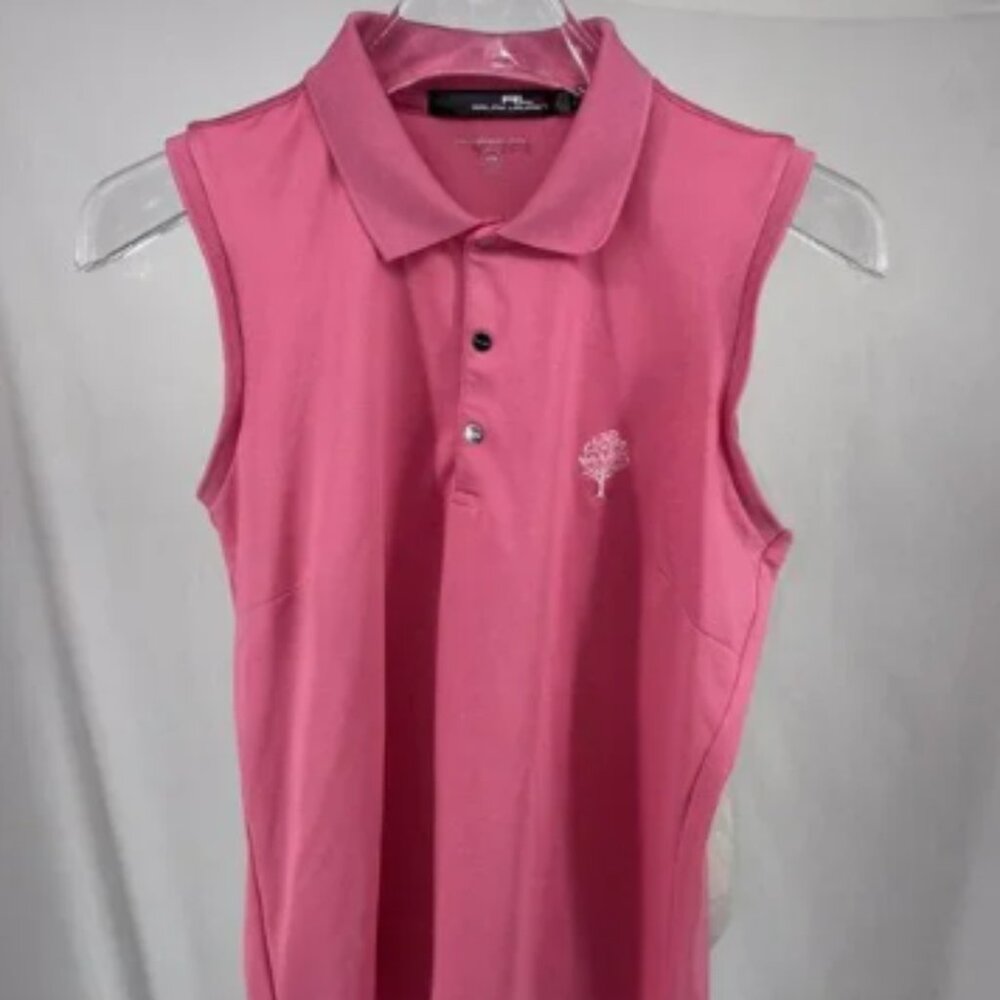 Pink Sleeveless Polo Shirt